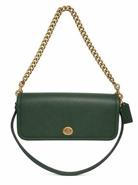 Coach Originals Dinky 1974 Green Glovetanned Leather Shoulder BagNWT w/ Dust Bag